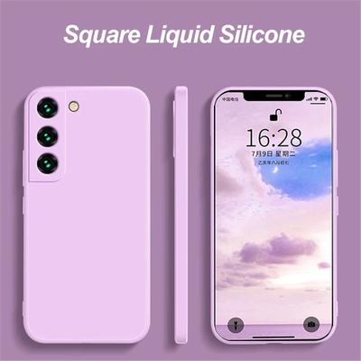 Square Liquid Soft Silicone Phone Case For Samsung Galaxy A05S A15 A25 A34 A54 A04S A14 A24 A34 A23 A33 A53 A72 S20 S21 S22 S23 S24 Ultra Plus Cover
