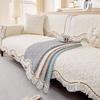 2025 New Pastoral Xiaoxiangfeng Pure Cotton Sofa Cushion, Universal Non-slip Seat Cushion In All Seasons, Cotton Fabric Cover Towel