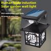 LED Outdoor Solar Lamp Motion Sensor Garden Street Solar Lamp Waterproof Motion Intelligent Sensor Light for Yard Patio Pathway