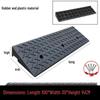 Curb and Threshold Ramp Mat - Rubber Slope for Home or Car Use