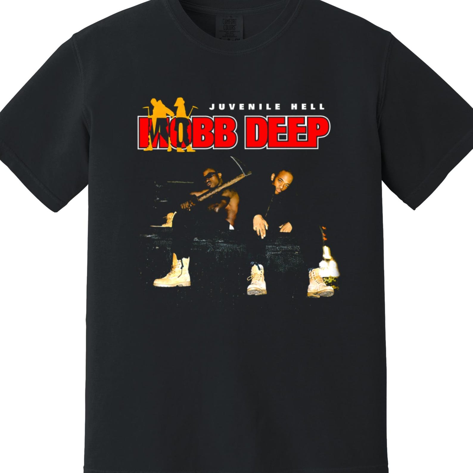 Old School Hip Hop Heavyweight T-Shirt - Juvenile Hell - Mobb Deep, 90s boom bap hip hop, Queensbridge, Prodigy 2XL