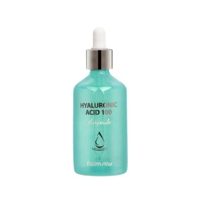 FARM STAY Hyaluronic Acid Ampoule Serum 100ml – Deep Hydration Plumping Serum with Multi-Hyaluronic Acid for Smooth & Moist Skin