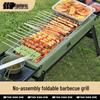 Explorer Portable Charcoal Camping Grill - Folding Outdoor BBQ Rack Roaster