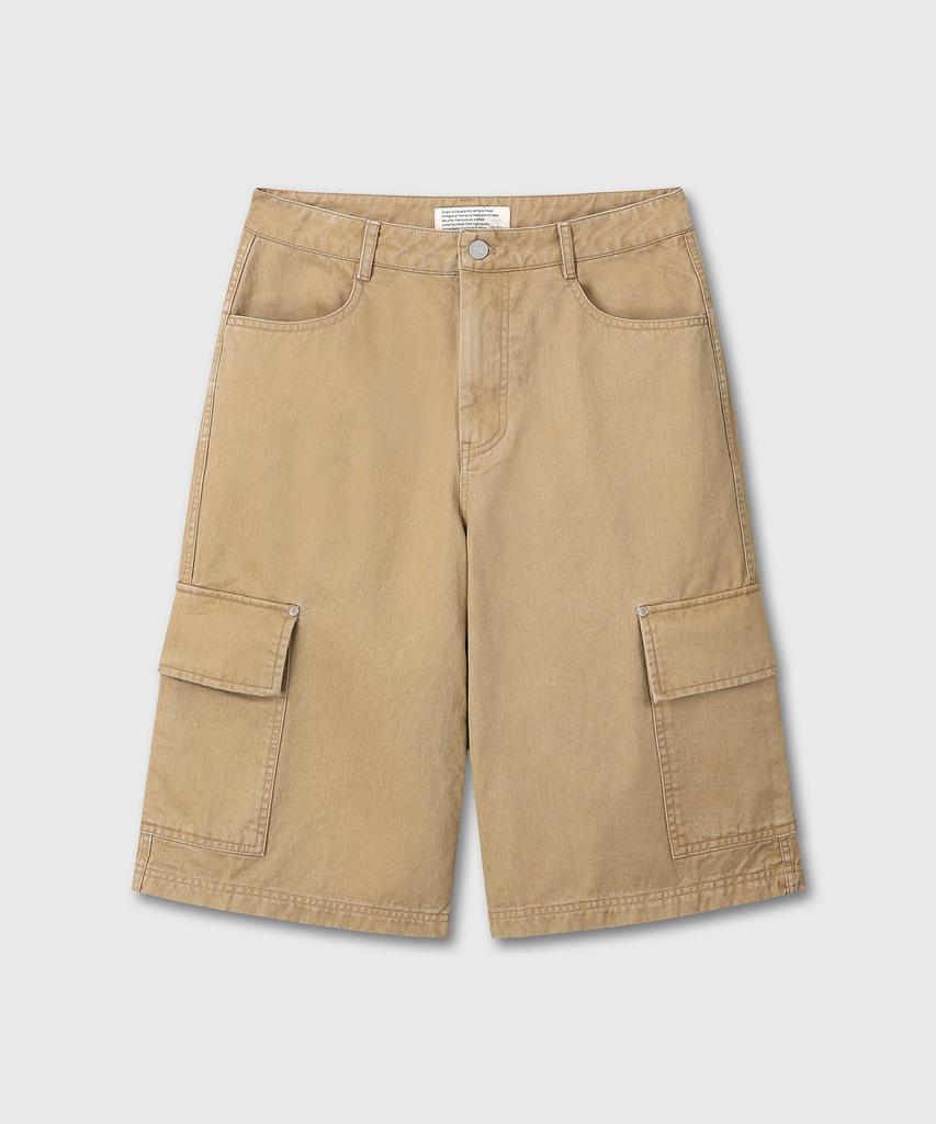 Daibeuin Jumbo Cargo Burmuda Pants (Beige)