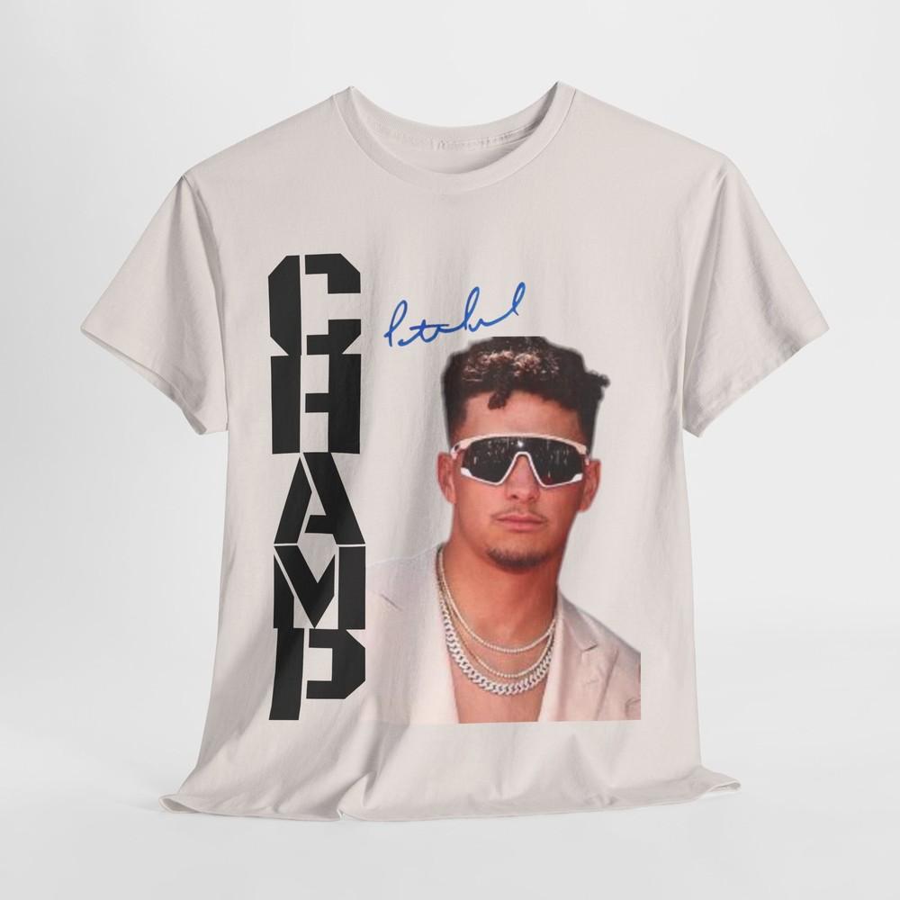 Pat Mahomes AFC Champ NFL Fan Heavy Cotton T-Shirt Unisex T-Shirt XXL