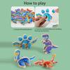 4 Teile/satz Magnetische 3D Dinosaurier Puzzle DIY Holz Kinder Cartoon Dino Baustein Pädagogisches Dinosaurier Modell Montage Spielzeug Kleinkinder Jungen Mädchen geschenk