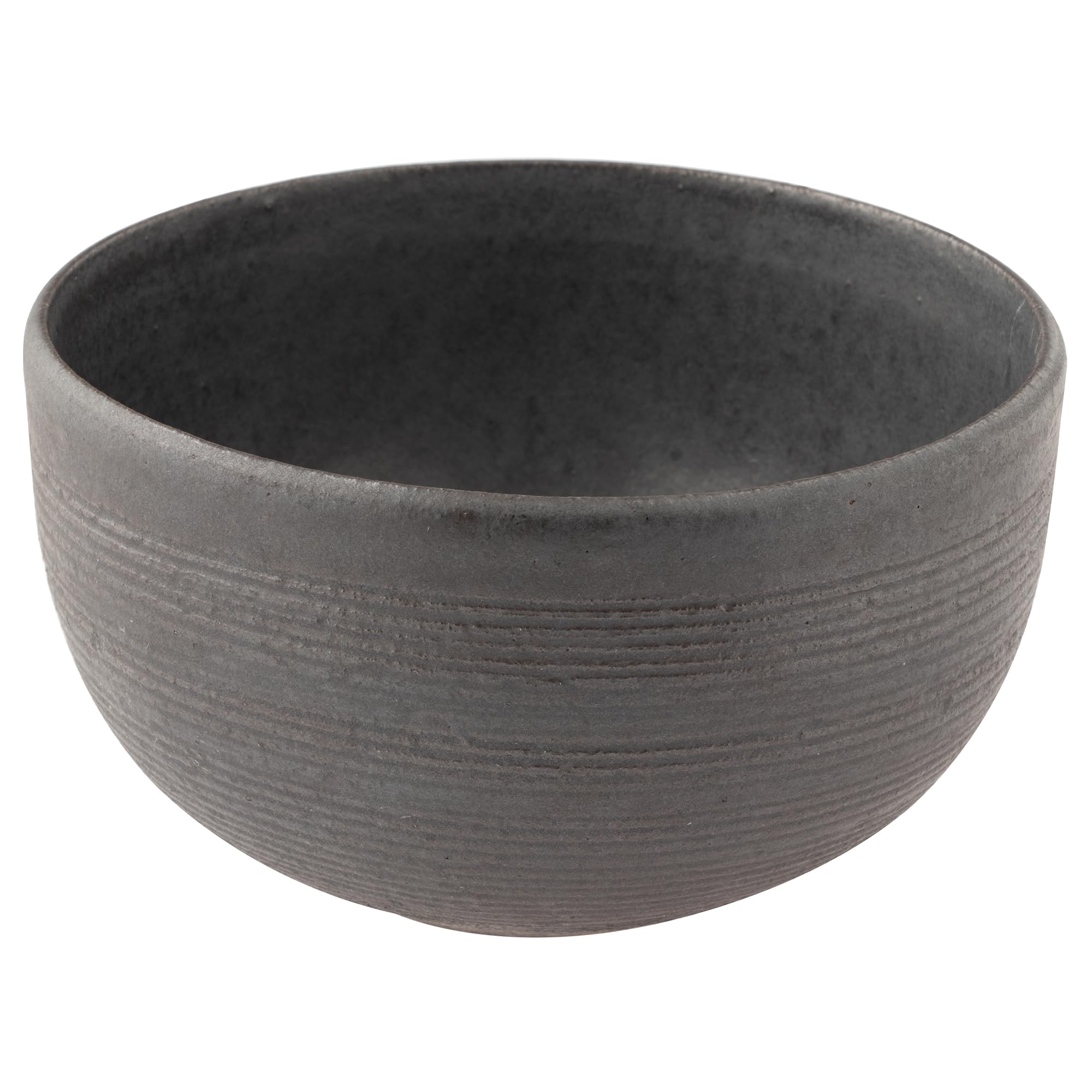 

Marui Seito Shigaraki Ware Hechimon Bowl, 600ml Capacity, Comb-Like Ink Black, MR-3-4569