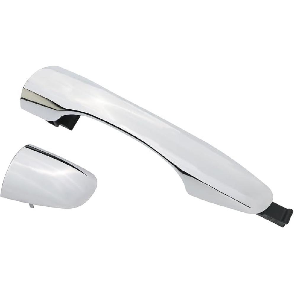 APPERFiT Exterior Door Handle W/End Cap Cover For Rear Door Right Passenger Side Chrome Compatible With Kia Sorento 2016 2017 2018   Replaces