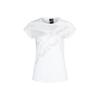 Gfx Ss T Poly Letter Print Round Neck Fashion Versatile Short Sleeve T-Shirt Women Tops White DT8315