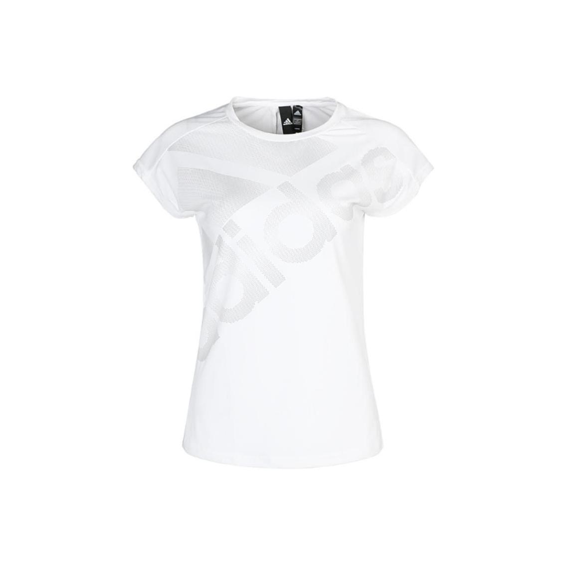 Adidas T Shirts Women s White Crew Neck Moderate DT8315 L