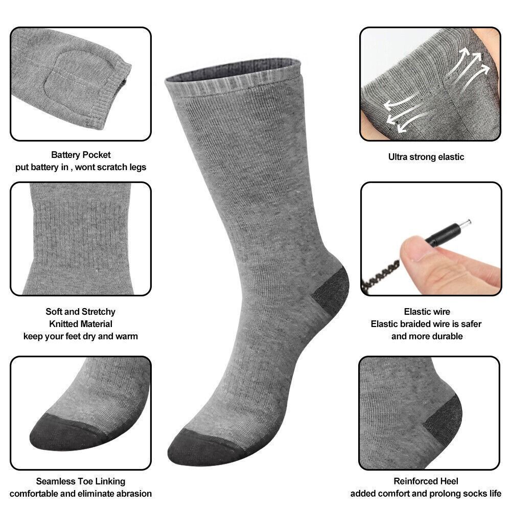 Skiing Outdoor For Women Heated Socks Electric Warm Socks Thermal Socks Sports Equipment