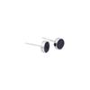 Sand Stone Hip Hop Fashion Jewelry Black Agate Stud Earring Korean Style Earrings Earrings for Men