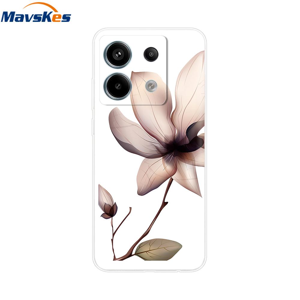 Handyhülle Für Xiaomi Redmi Note 13 Pro 5G Rückseite Niedlich Stoßfest Weich Klar Silikon TPU Für Redmi Note13 Note 13 Pro Funda