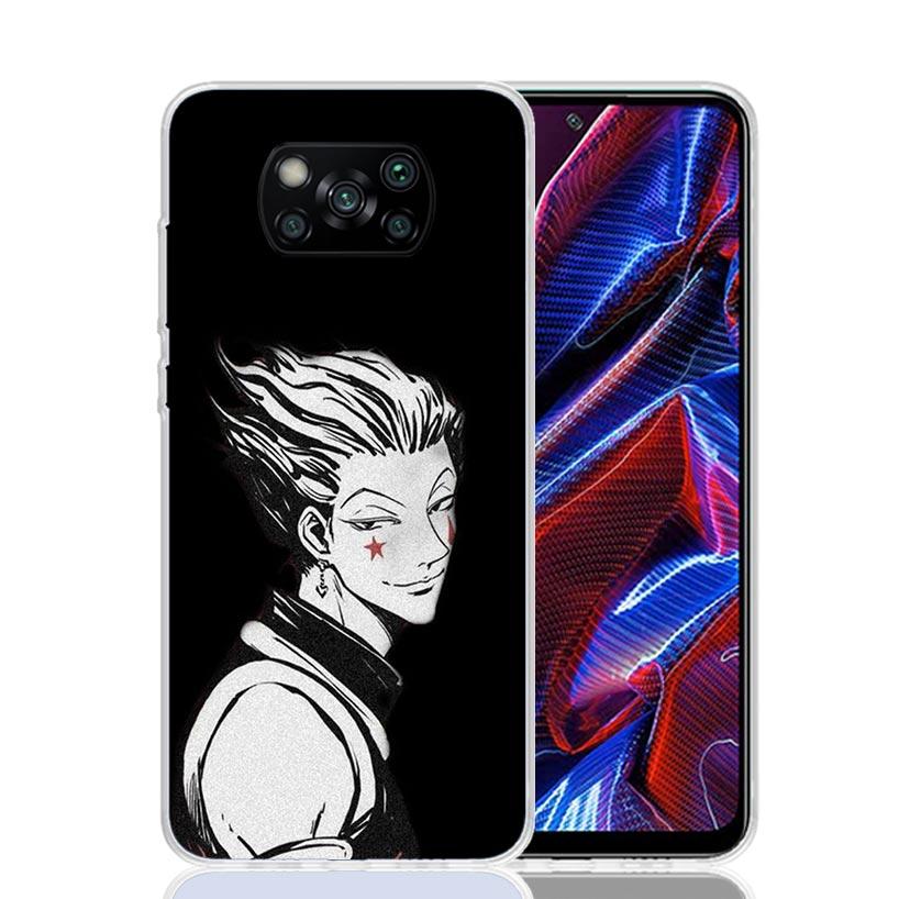 Black White HXH X Hunter Case Phone Cover for Xiaomi Poco X3 Nfc X5 X6 X7 X4 Gt F7 Ultra F6 F5 Pro F4 F3 M5S M4 M6 M3 Trend Fund