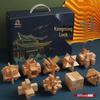 Hongke 9-Piece Luban Lock Tenon & Mortise Puzzle Set