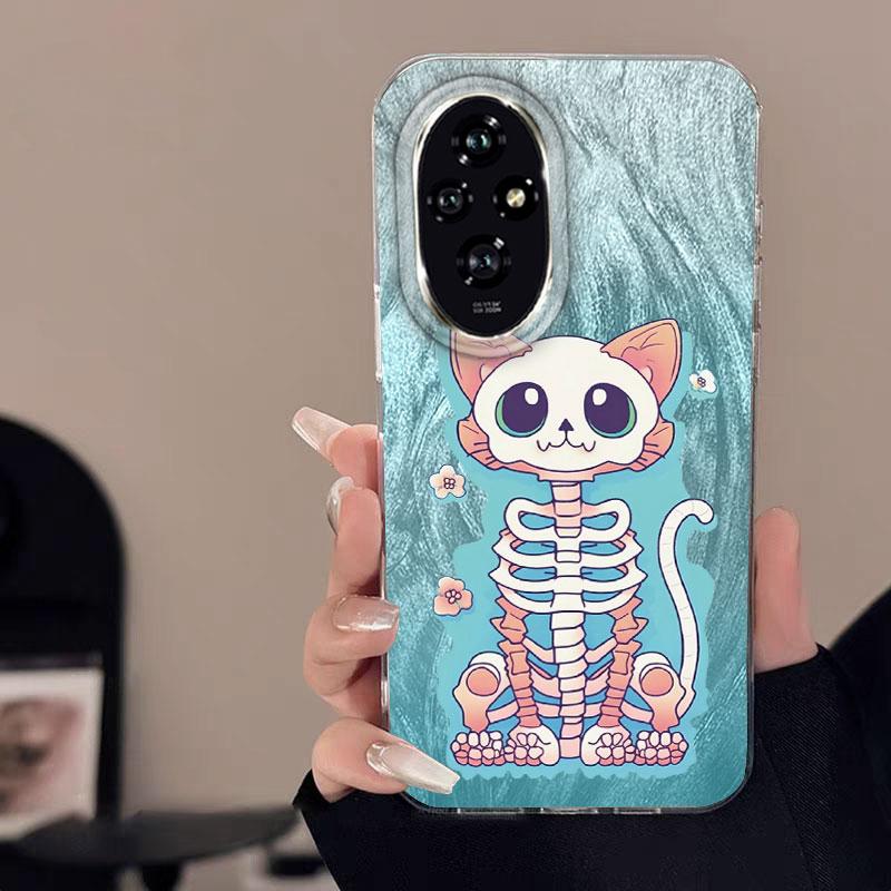 Case For Honor 400 Lite X9c X9a X8a 200 Pro 200 Lite 5G  Phone Cover Advanced Gradient Green Yellow Luxury Protective TPU Bumper