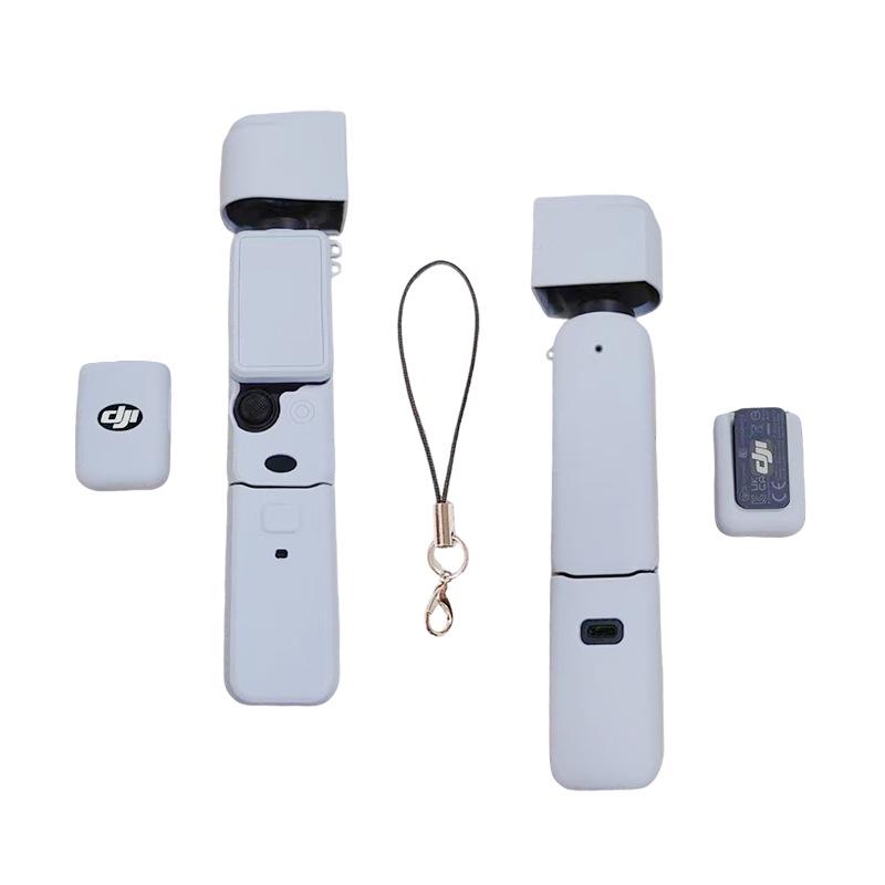 DJI OSMO Pocket 3 Silicone Case and Lens Cover: Dustproof & Drop-Proof Protection Accessory