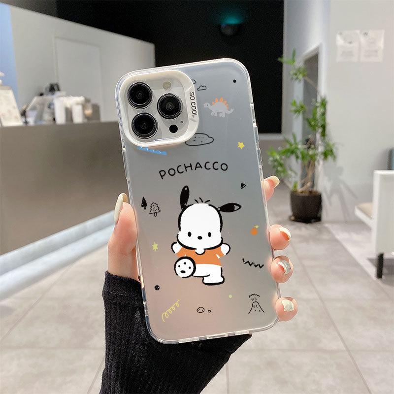 

Мультяшный чехол для телефона «Собака Пача», серебристый, совместимый с Apple iPhone 15/16, стиль 14 iPhone 13