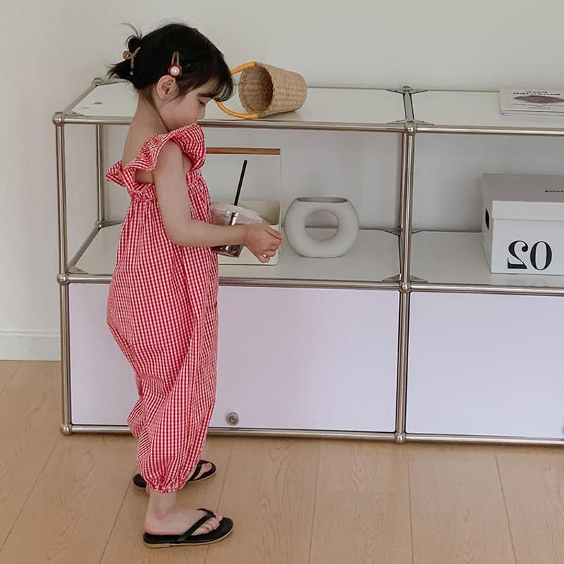 Dětská Dívčí kombinéza Dětská kombinéza Romper Overal Harem Pants 3-8T