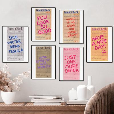 Trendy Preppy Addition Client Vous Êtes Si Beau Citations Inspirantes Art Mural Peinture sur Toile Affiches Pour Salon Décoration de Maison