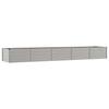 Lit surélevé de jardin - Maison Exclusive - Acier Corten - 400 x 80 x 45 cm - Couleur rouillée