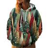 Women's Fashion Sweatshirt Printed Casual Hooded Sweatshirt With Pockets