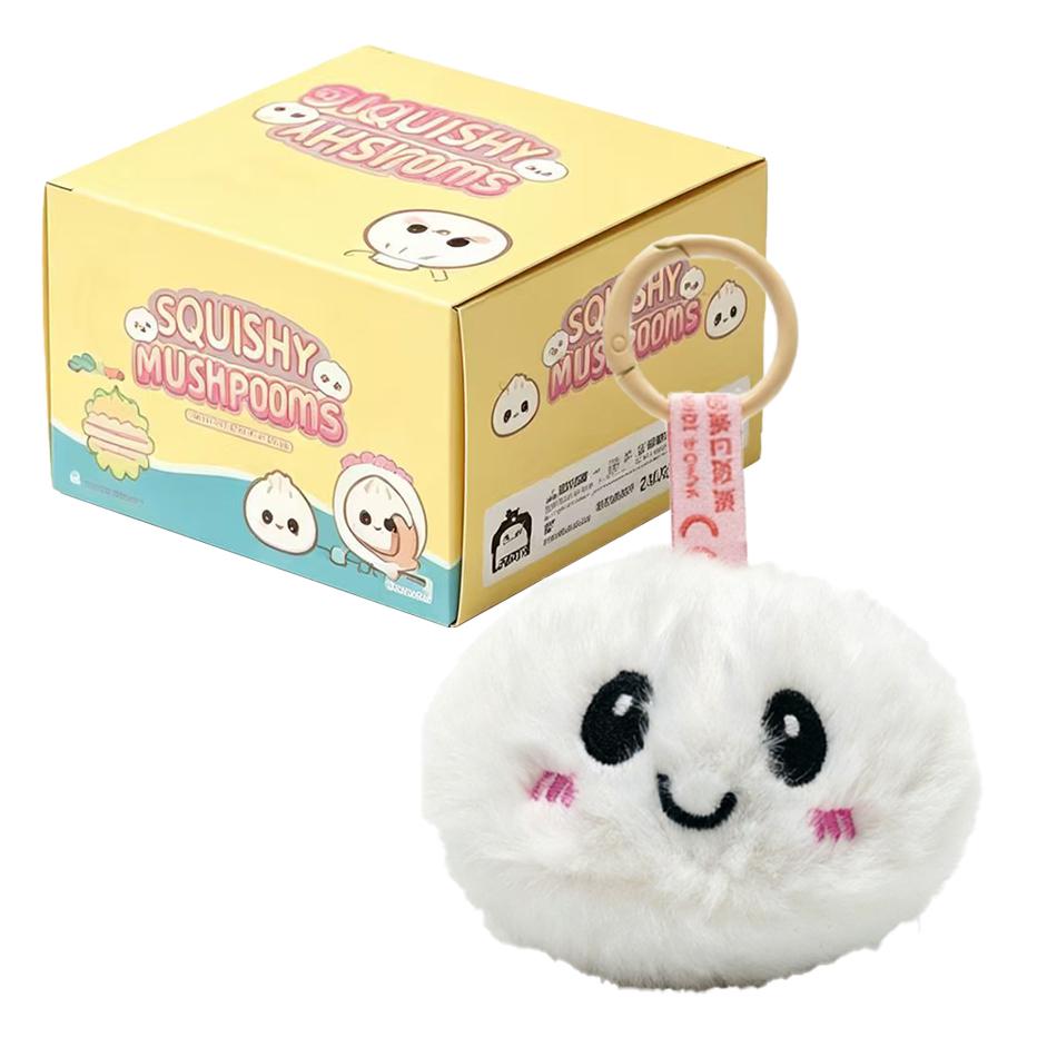Trendy New Simulation Dumpling Plush Keychain Style Bag Hanging Cute Simulation Backpack Pendant Cartoon Toy Birthday Gift