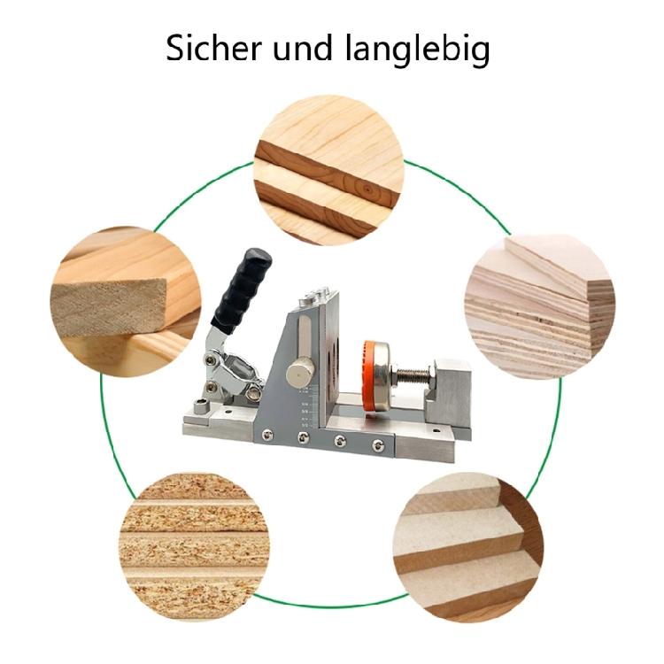 Pocket Hole Jig Kit, Upgraded Metal Pocket Hole Jig Systems,Jig for Strong Joints, Precise Pocket Screw Jig