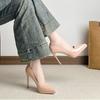 Mode Nude High-Heel Schuhe Damen Plateau Sexy Temperament Stiletto Spitzschuh High-End Sinn Vielseitige Einzelne Schuhe