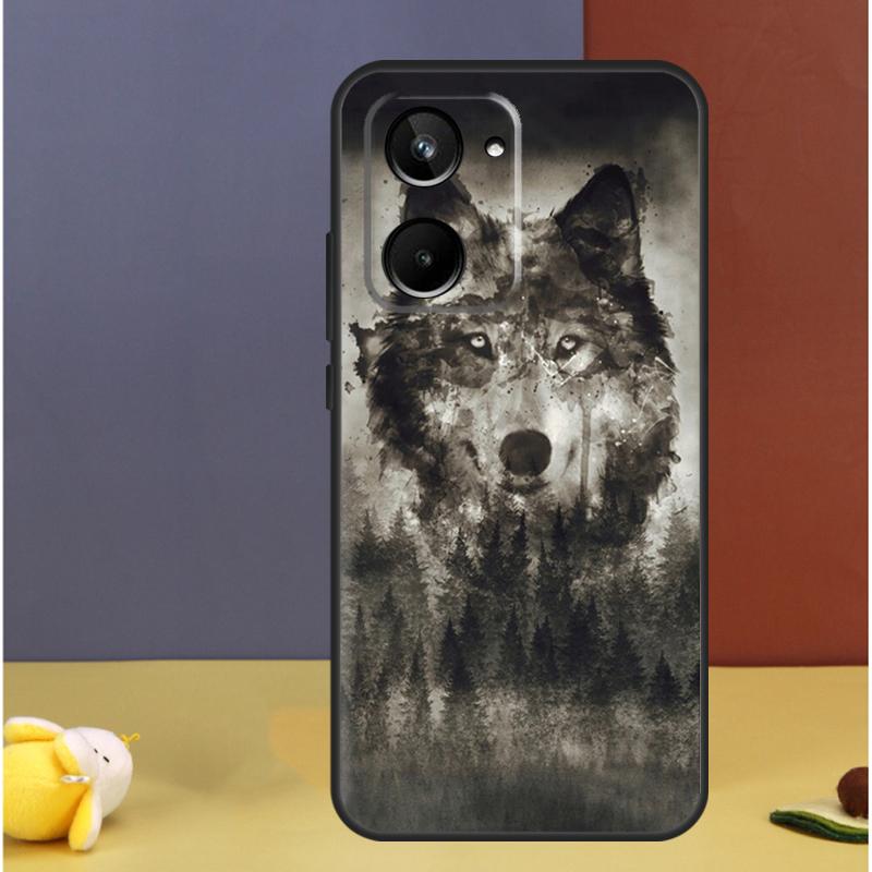 Animal Wolf For Realme GT7 GT6 15 Pro 10 11 12 13 14 Pro Plus C55 C71 C75 C67 C63 C61 C53 C35 C65 Case