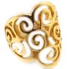 Golden 'Choreography' Designer Ring