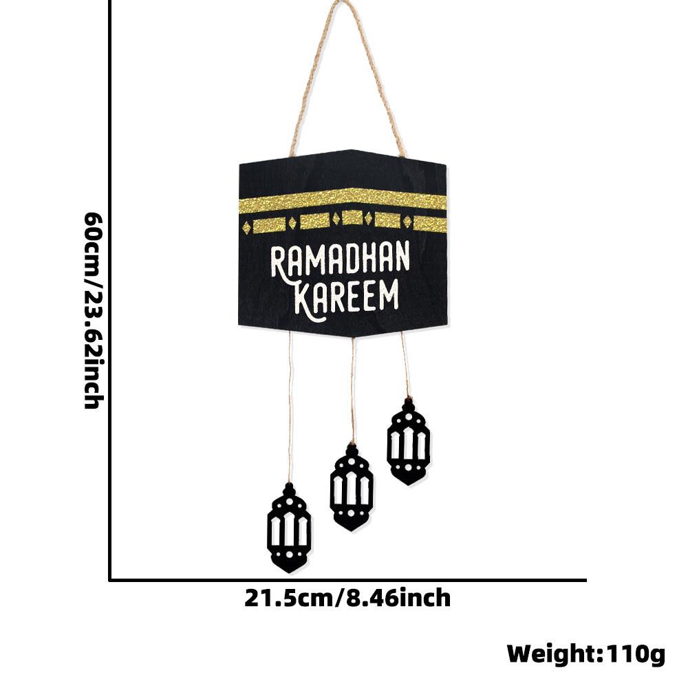 Eastern Middle Captivating Star Moon Wooden Decorative Pendant For Stylish Settings Home