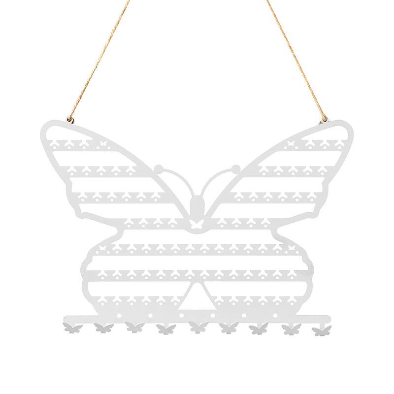 Butterfly Shape Wall Mounted Jewelry Rack Jewelry Hanging Rack for Necklaces Earrings Bracelets Display and Storage Black