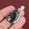 Turritella Agate Pendant Handmade Jewelry Gemstone Pendant 925 Sterling Silver Pendant Turritella Agate Jewelry Gifts For Him Dainty Pendant