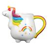 Large Capacity Drinking Cup with Ergonomic Handle Enchanting Ceramic Unicorns Coffee Mug For Daily Use
