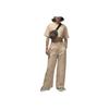 Jordan Chicago Loose Casual Wide Leg Pants Women Bottoms Desert-Yellow DZ3350-254