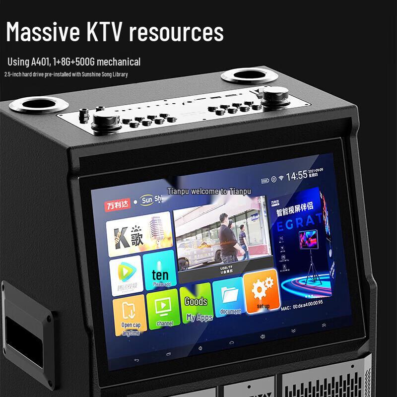 Malata M+9523 Portable KTV Speaker System with Display CN plug (adapter included)