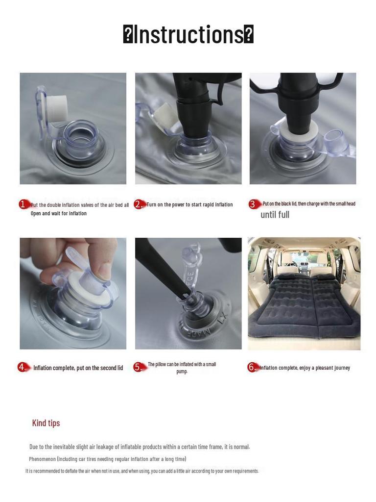 Tesla Model Y Thickened Inflatable Car Mattress