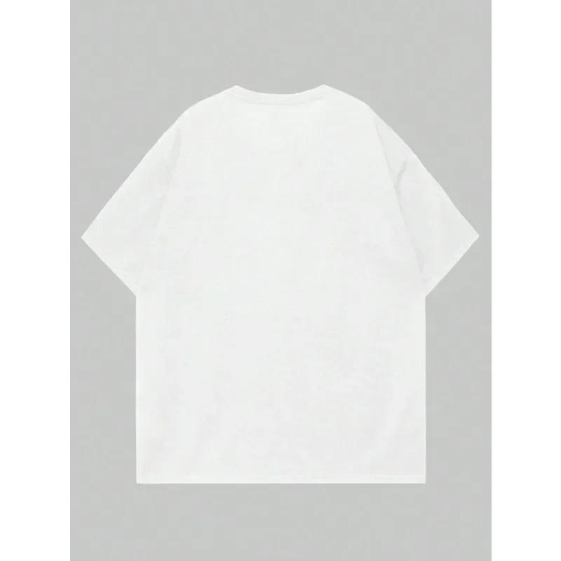 Street Life Women'S Heart&Cross Love Cross Pattern Printed Short Sleeve Round Neck Versatile Casual Simple Fashion T-Shirt