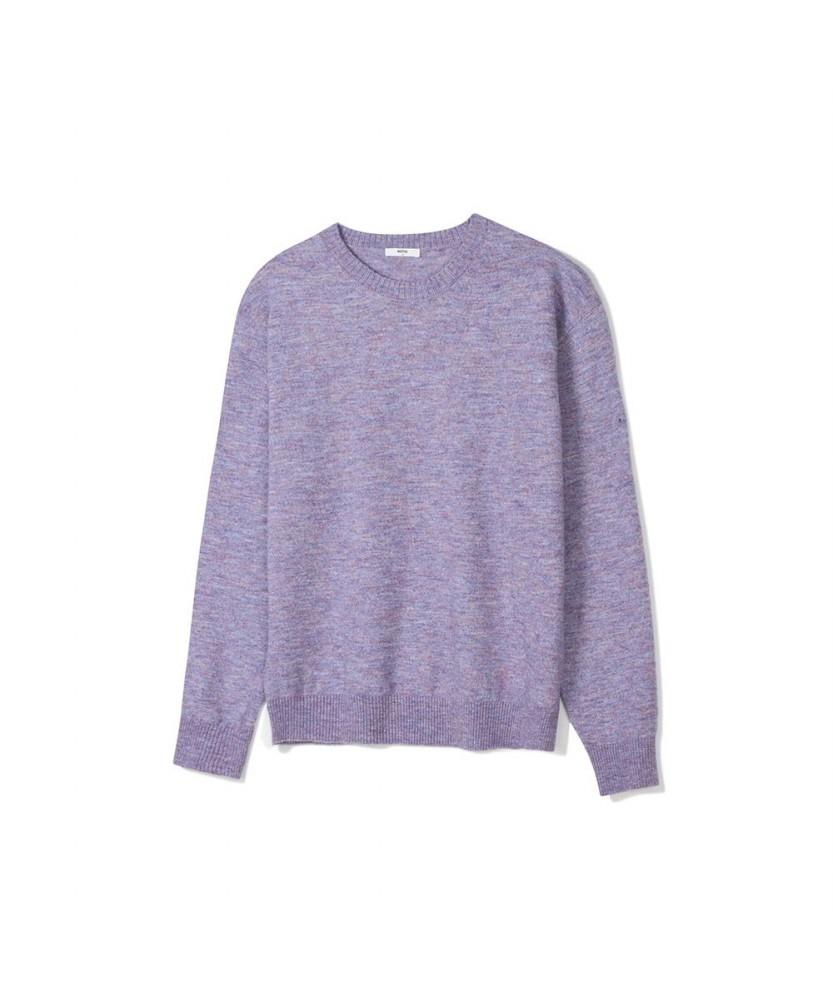 Notig Boucle Thierry Striped Sweater Purple_Okw3Swrl104Pl Purple/095
