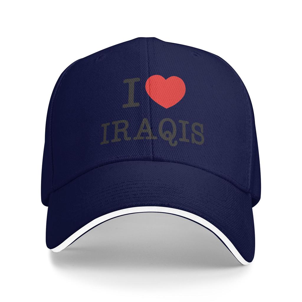I Love Iraqis Iraqi Sandwich Hat Unisex Women FashionBaseball Caps Sandwich Hat Adjustable Polyester Sun Caps Summer Cap