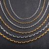 Collana a maglia Rolo in Acciaio Inossidabile 316L Catena O Ovale per Donne Uomini Choker Accessori Gioielli Hip Hop su Collo Collare Regalo Fai da Te