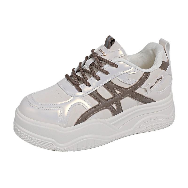 Height increase. CM new inner height increase large size casual board shoes muffin thick sole