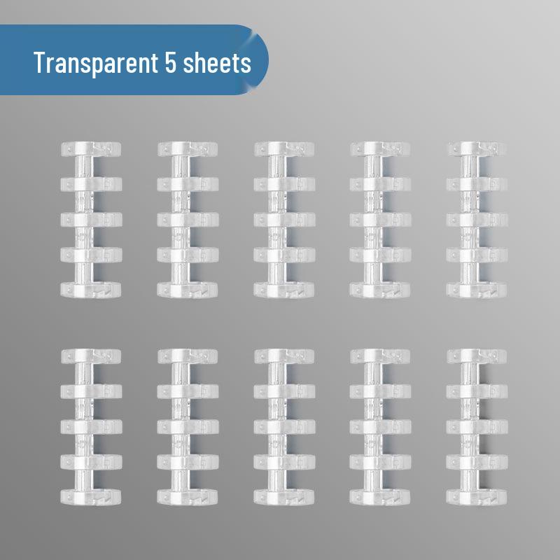 5-Hole A4 DIY Loose-Leaf Binder with Removable Rings & Punch Tool
