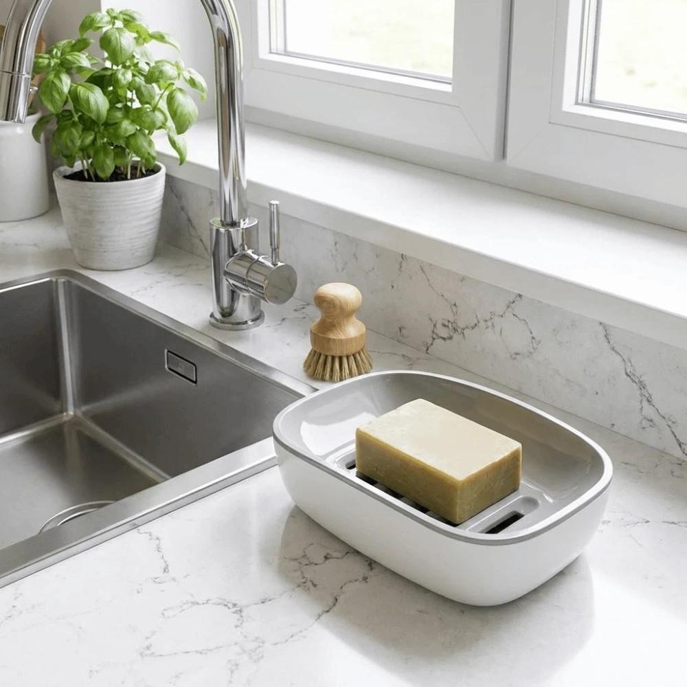 Plastic Drain Soap Box Fast Drying Soap Dish Holder Storage Rack Soap Storage Rack Shower
