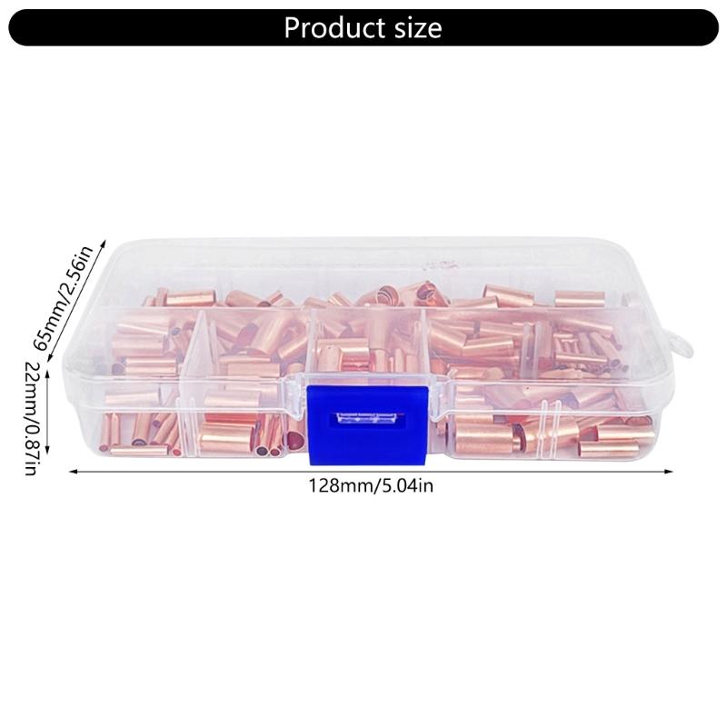 250pcs Electrical Crimp Terminals Multifunction Crimp Wire End Connectors Simple Installation for Enhances Wire Connection