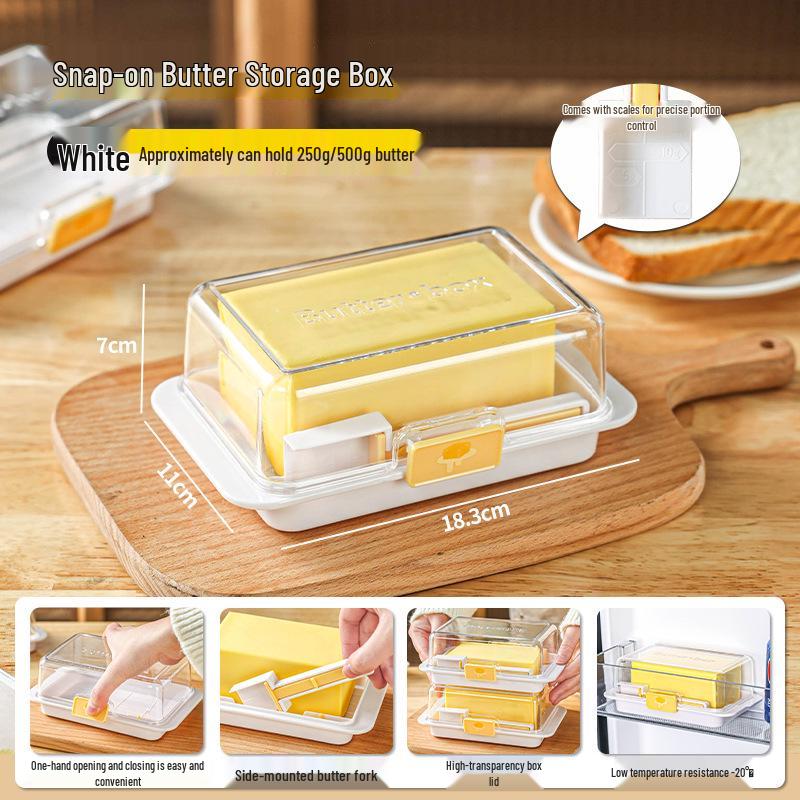 

Слайсер для масла и контейнер для хранения: Сохранитель свежести и решение для порционирования