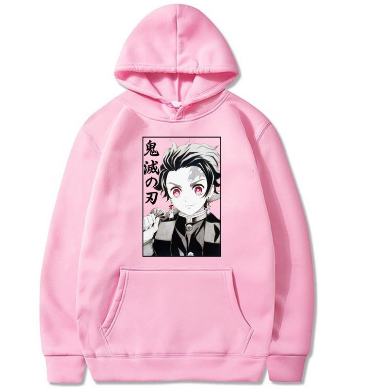 Kamado Tanjirou Printed Autumn Winter Men Hoodie Brand Hoody Y2K Clothes Vintage Casual Unisex Long Sleeve Pullovers