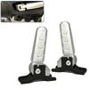 Rear Seat Step Rest for Electric Bikes, Metal Footrest Pair with Grooved Contact Area and Swing-Back Base for Daily Travel Support Use