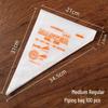 Thick Disposable Icing Bags: Large, Medium, Small - Cake, Cream, and Baby Food Decorating Tools